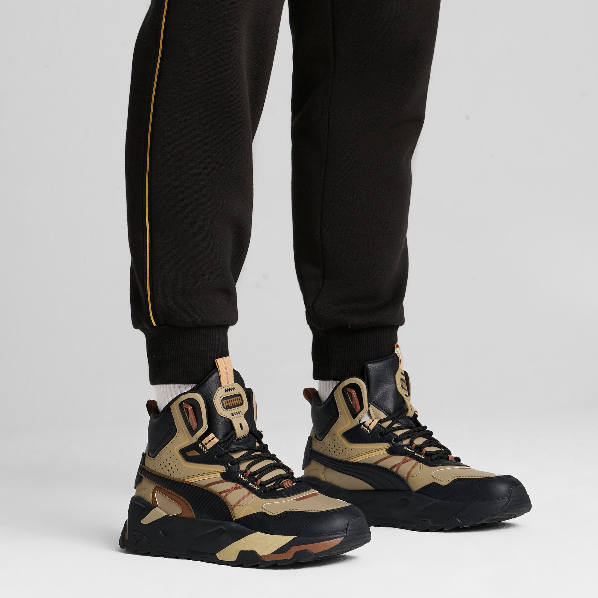 Trinity Mid Hybrid Men's Leather Sneakers