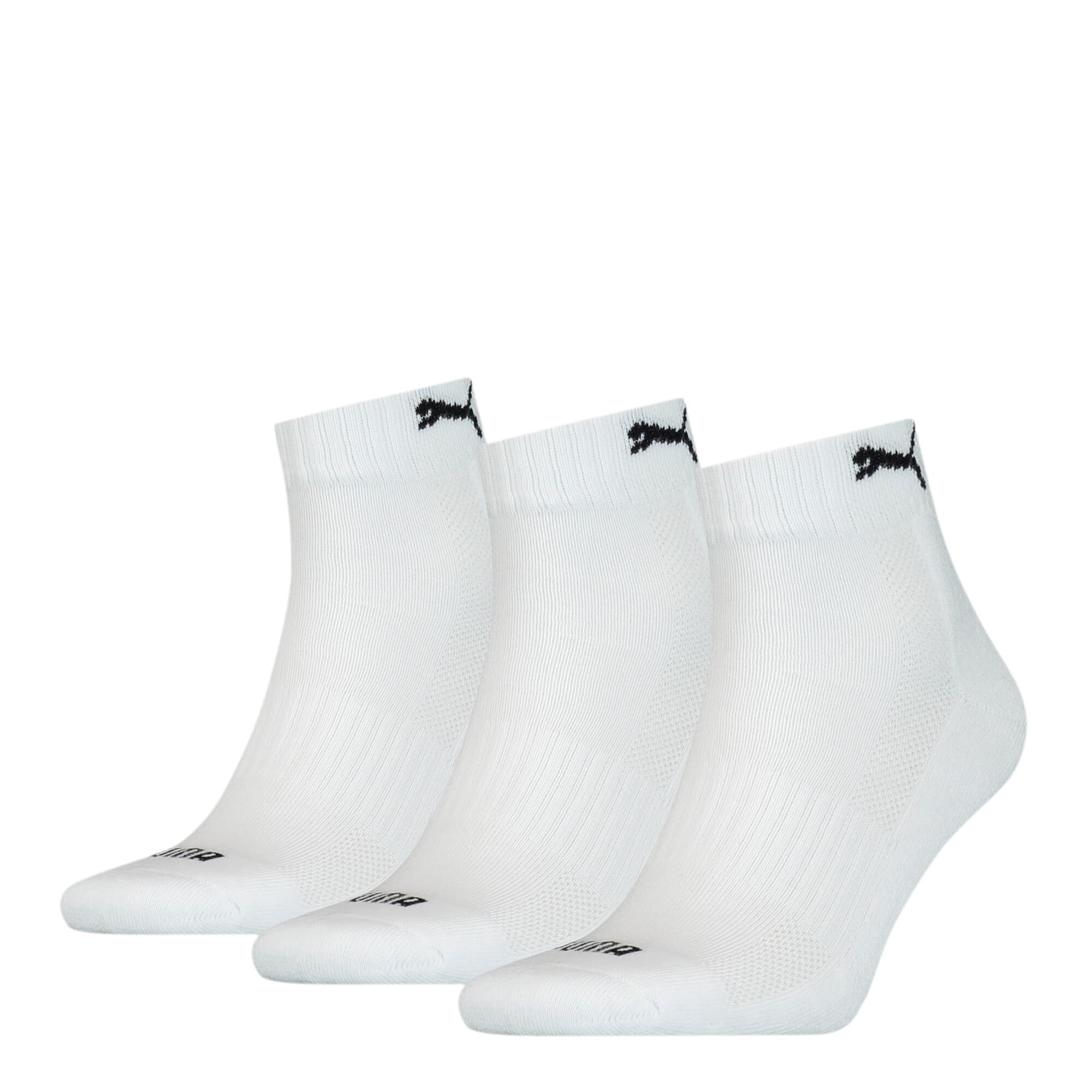 PUMA Unisex Cushioned Quarter Socks 3 Pack